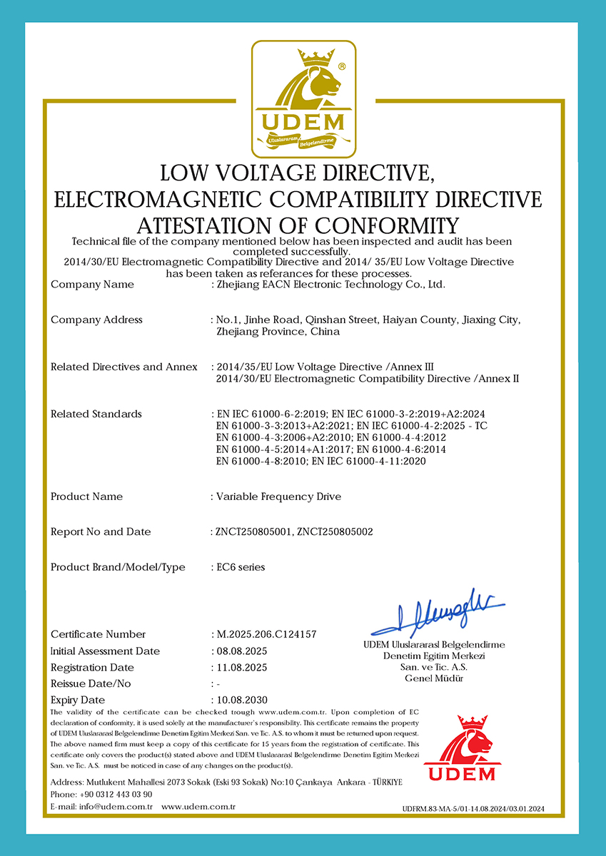 EACON CE certificate 3